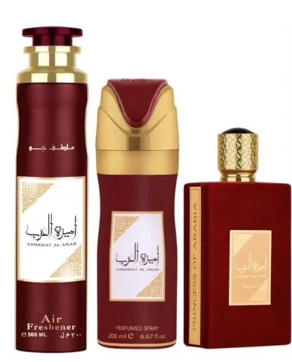 Asdaaf Asdaaf Ameerat Al Arab gift set - EDP 100 ml + Perfumed Spray 200 ml +Room Freshener 300 ml