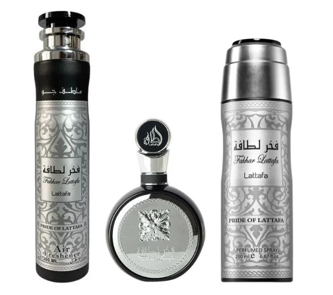 Lattafa Lattafa Fakhar Man gift set - EDP 100 ml + Perfumed Spray 200 ml + Room Freshener 300 ml